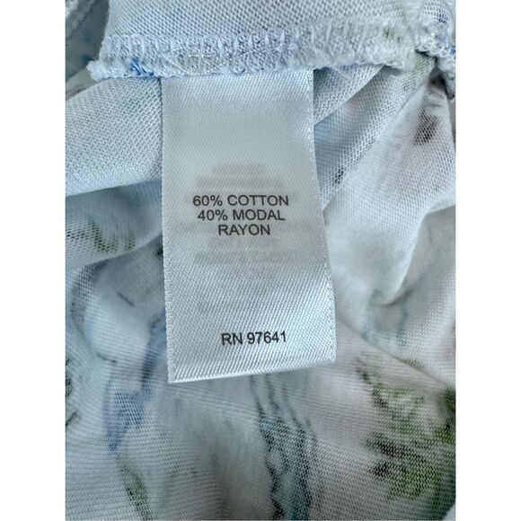 J.Jill Tropical Toile Print Easy Knit Seaside Vacation Skirt Size Small - Picture 5 of 8